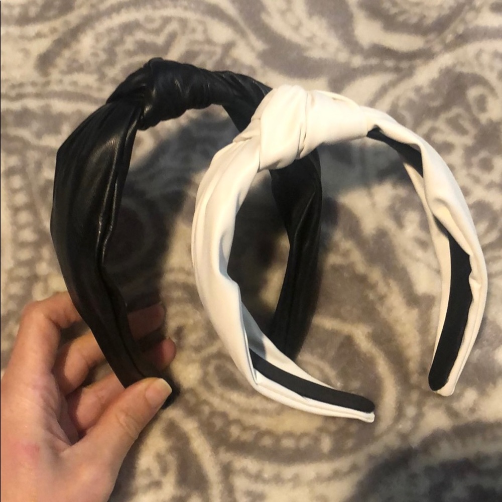 Faux leather headband bundle